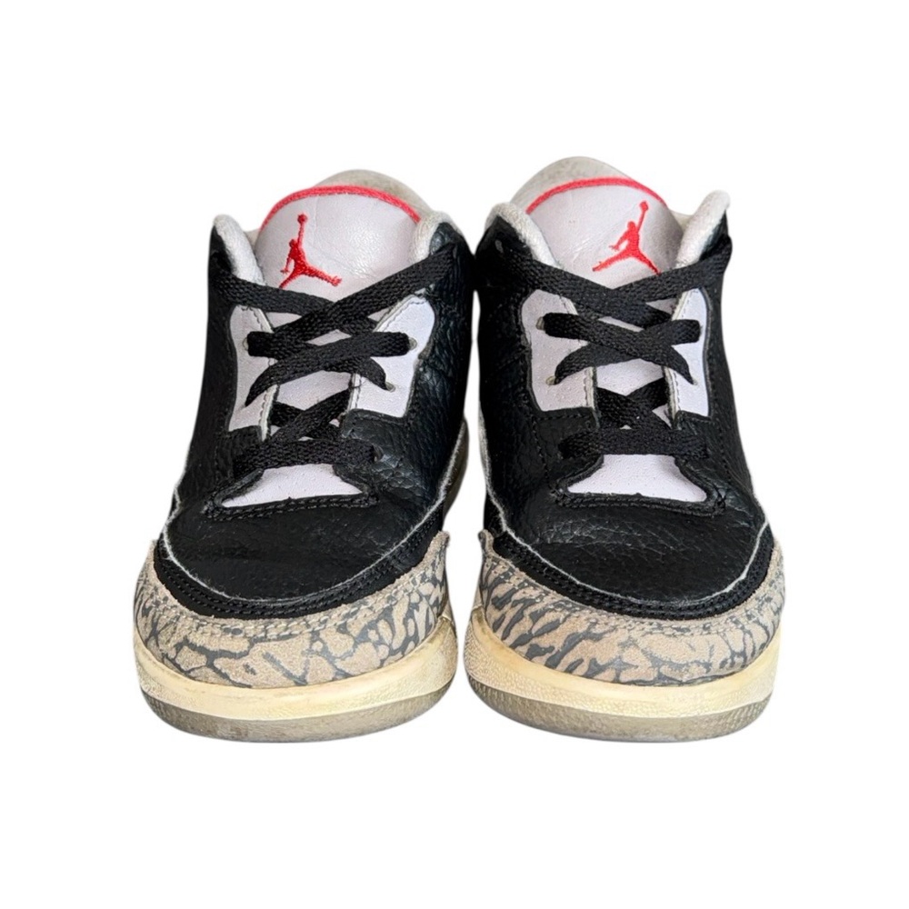 Size 10C - Jordan 3 Retro Black Cement Grey Toddler Kids 832033-021